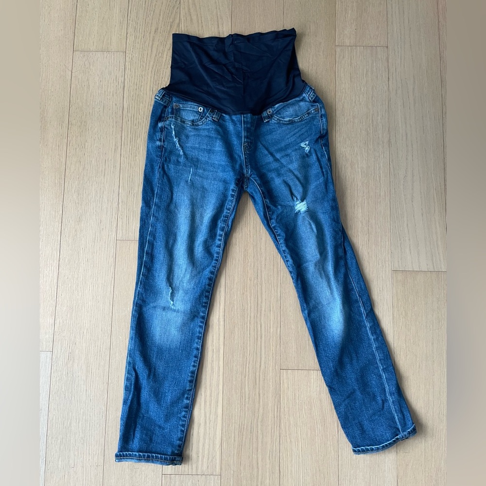 Gap maternity stretchy waistband skinny jeans size27r